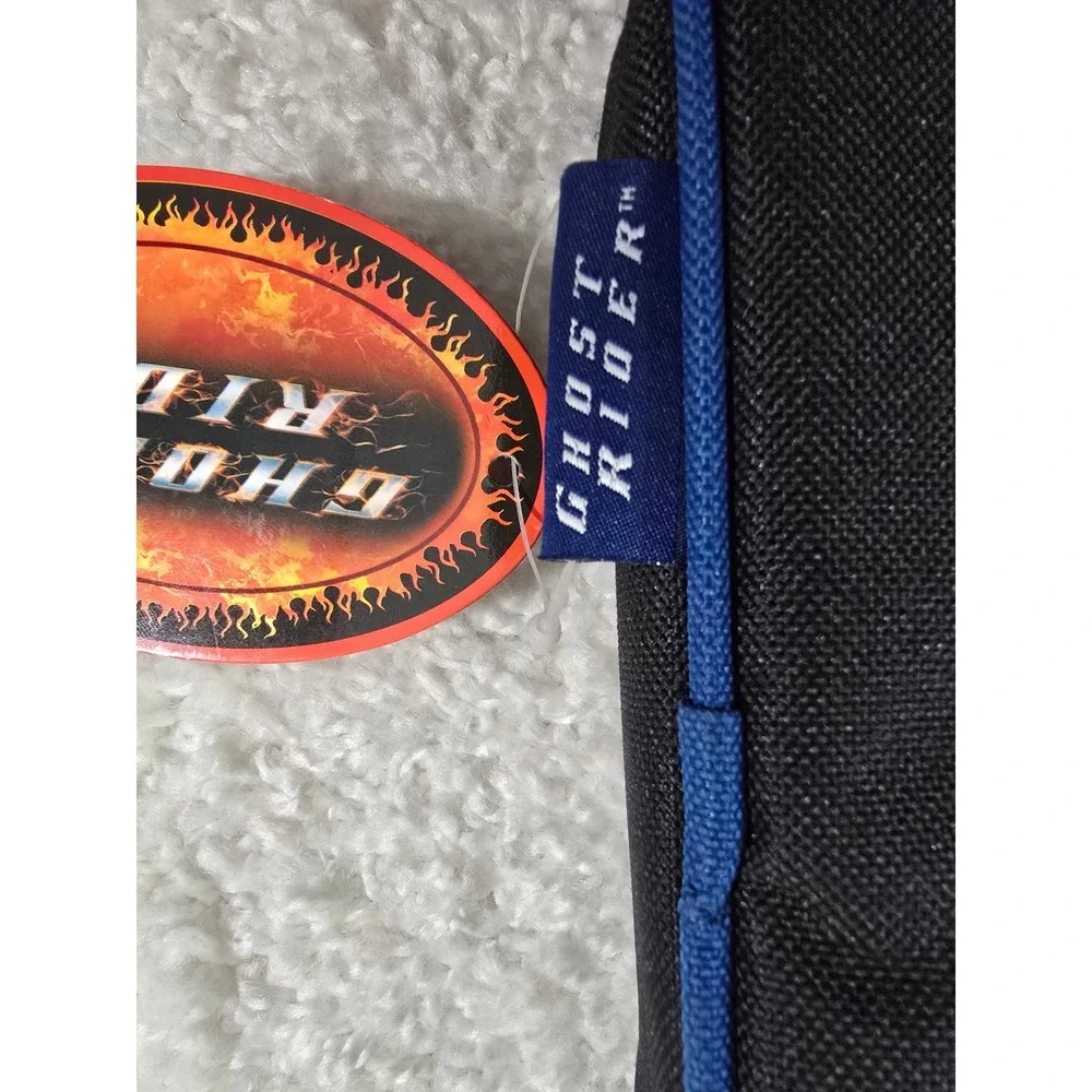 Marvel Ghost Rider Pencil Case Organizer Blue Black 2008 Marvel MovieGRCL202 NWT